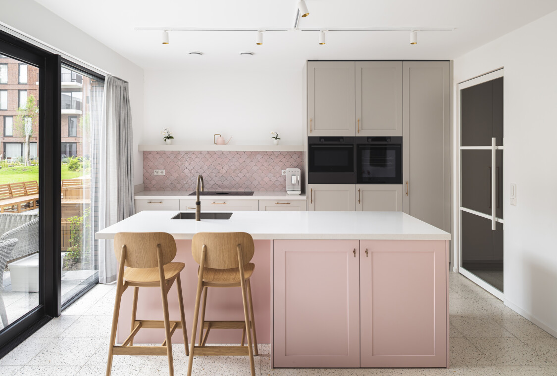 Roze keuken op maat