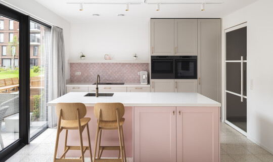 Roze keuken op maat